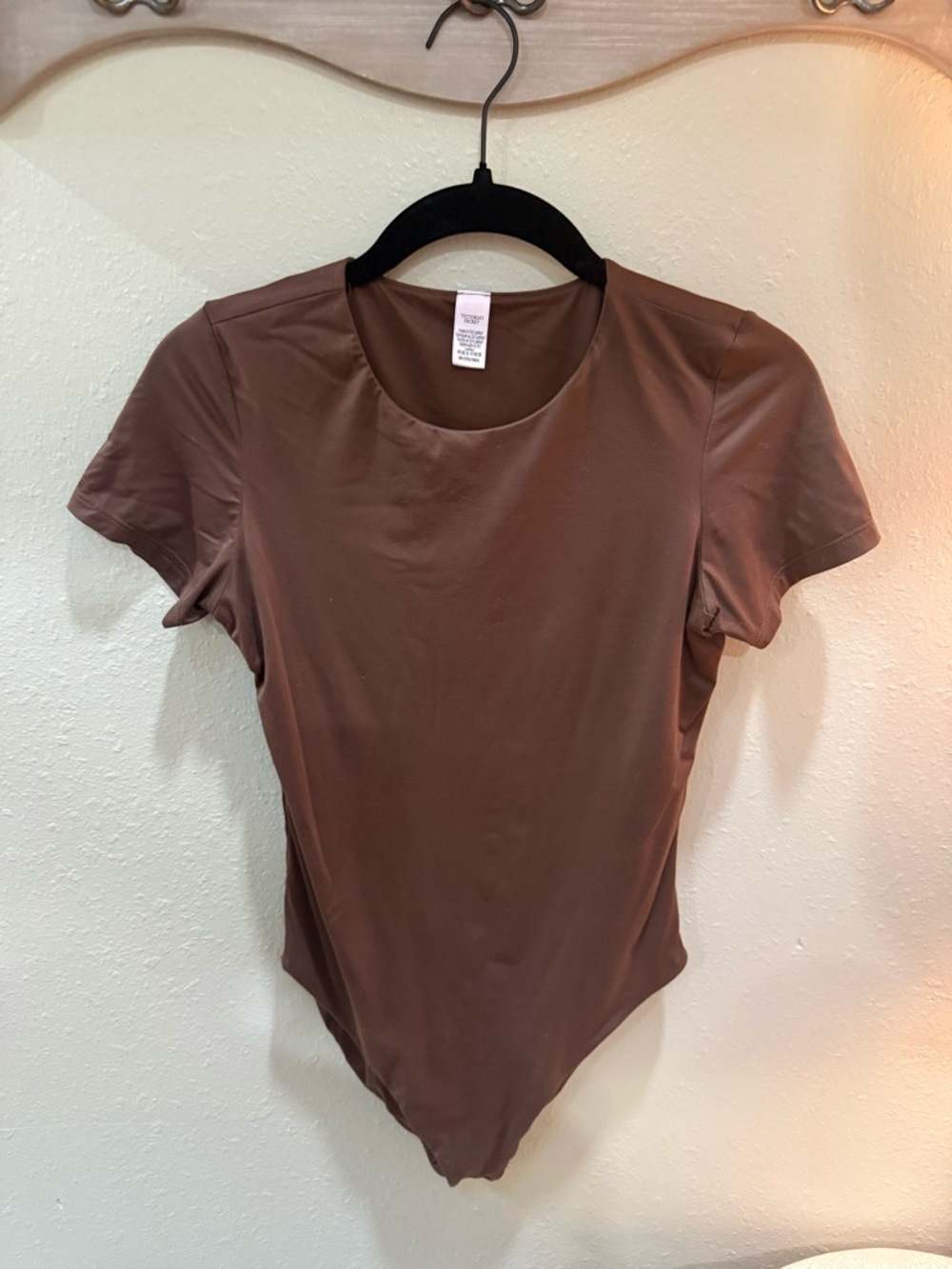 Victoria's Secret Brown Short-Sleeve Bodysuit